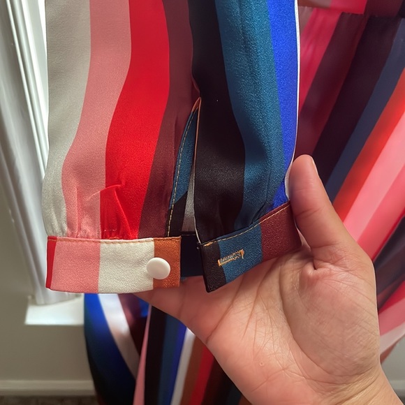 XL Colorful ICHOIX Dress W/ Slit - Picture 3 of 8